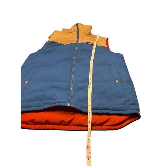 Patagonia reversible duck down feathers blue orange vest med camping - Picture 5 of 10